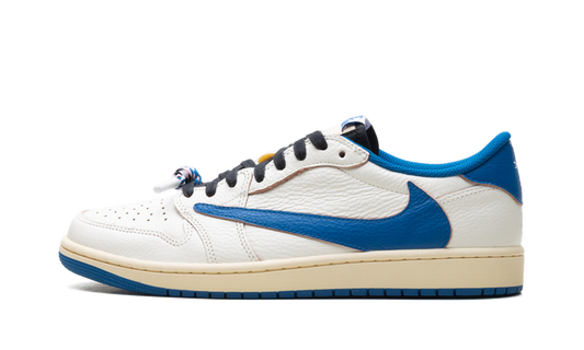 Air Jordan 1 Retro Low OG SP Fragment x Travis Scott Sail Military Blue