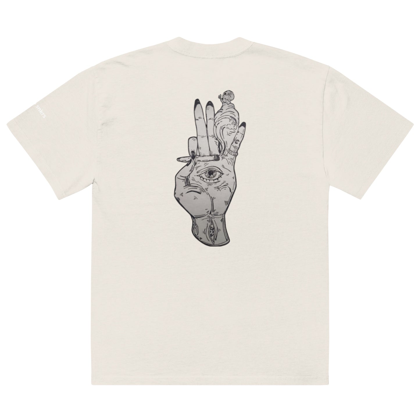 T-shirt sbiadita oversize