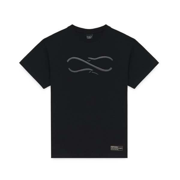 Logo Embossed Tee Black