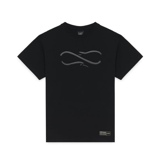 Logo Embossed Tee Black