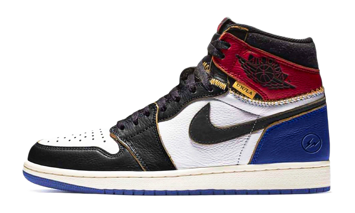 Air Jordan 1 Retro High OG SP Fragment x Union LA Varsity Red Sport Royal